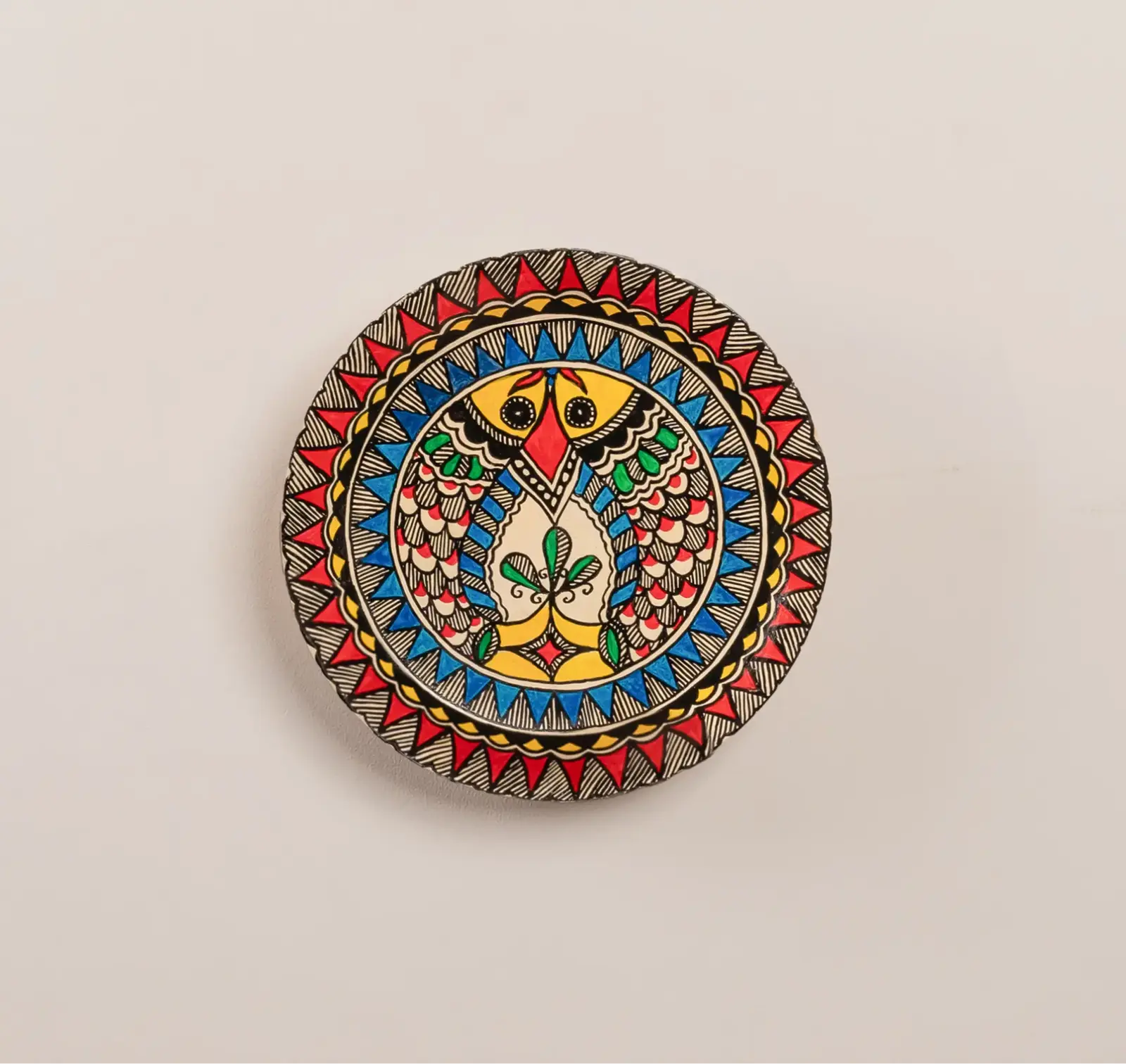 Madhubani Smiling Matsya (Fish) Decor Plate