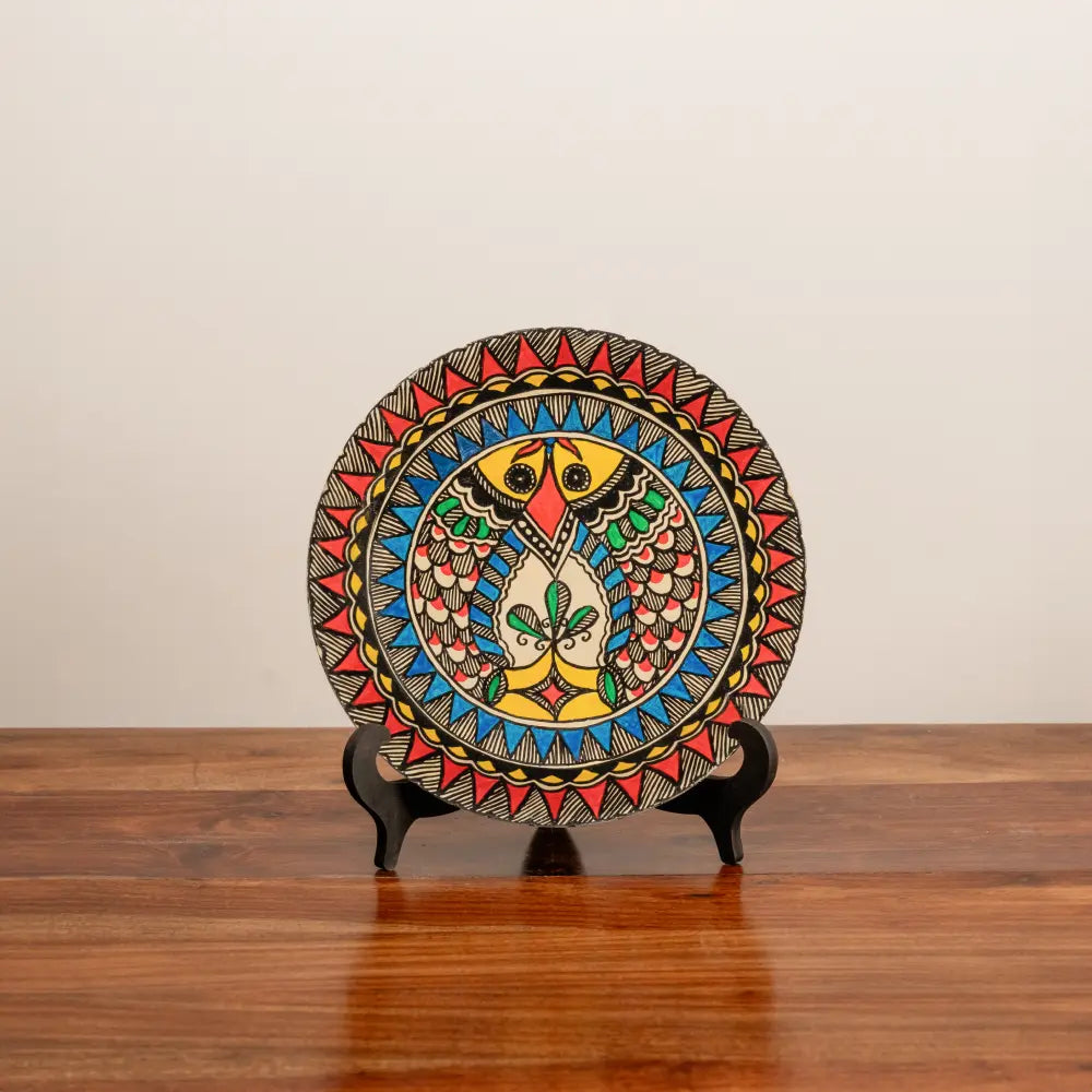 Madhubani Smiling Matsya (Fish) Decor Plate