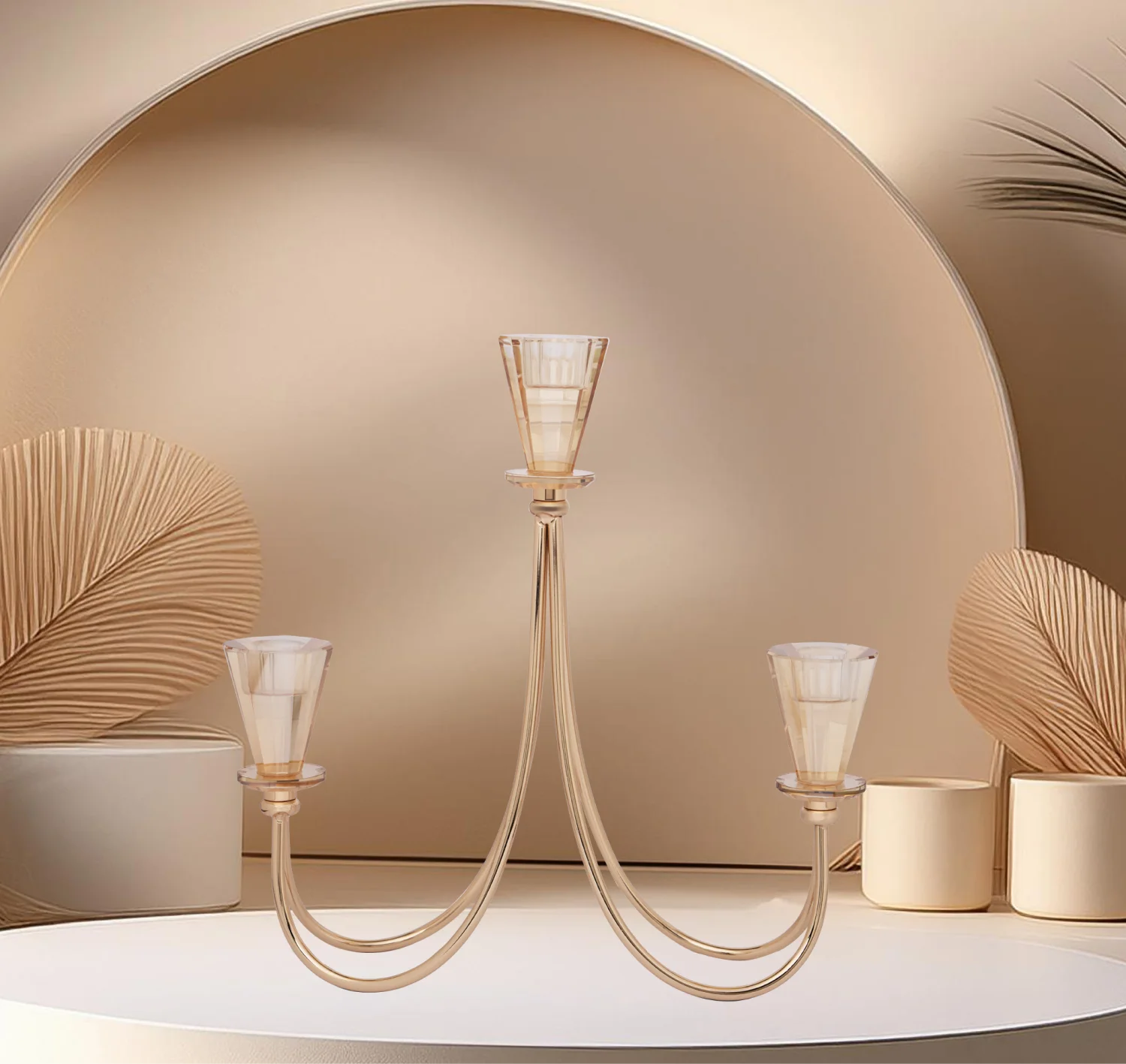 3 in 1 Elegance - Crystal Candle Holder