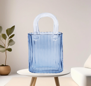 Glass Tall Lined Bag Vase
