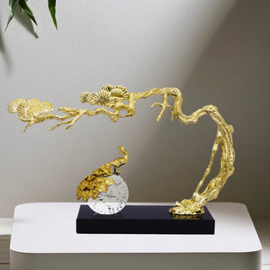 Regal Peacock in the Shade Décor Piece