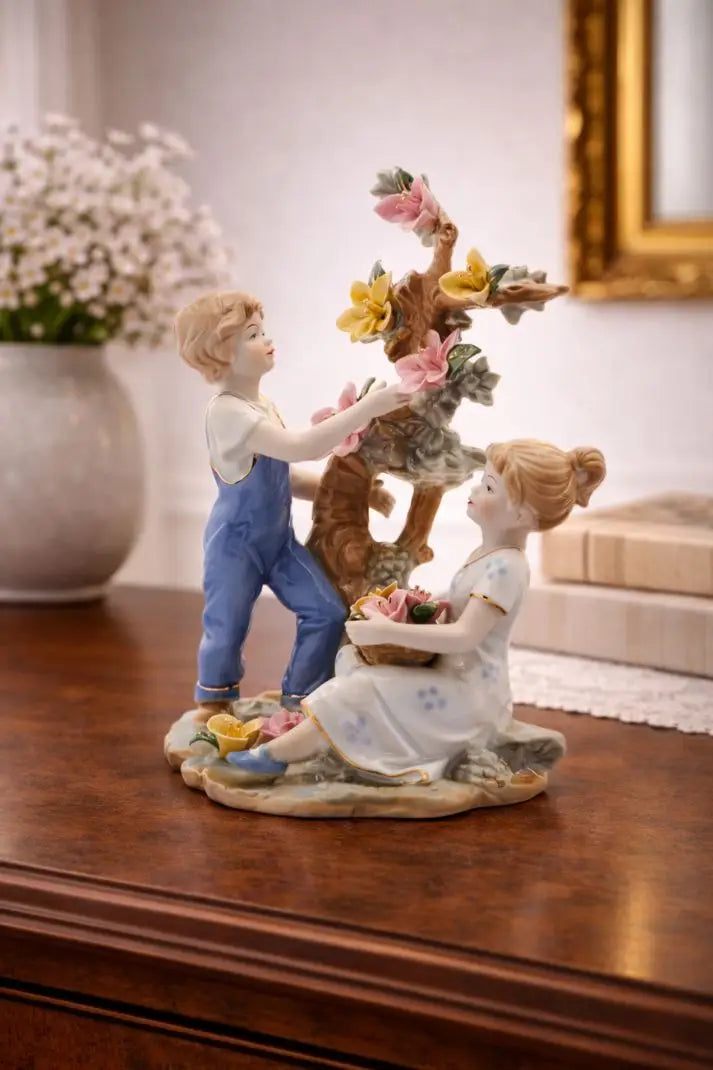 CHILDREN PICKING FLOWERS